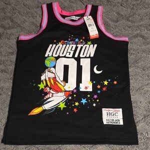 Mens ASTROWORLD HOUSTON Black Basketball Jersey